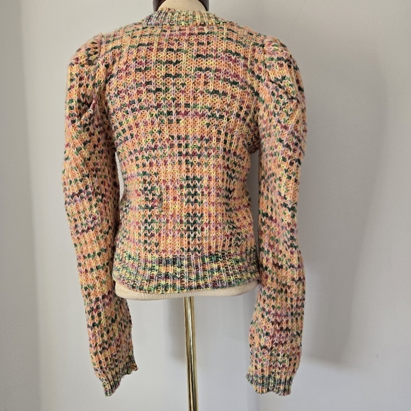 ANTHROPOLOGIE MOON RIVER Multicolor Knit Women's Sweater. Size Small - Picture 5 of 11
